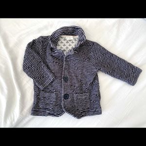 H&M blazer with stripes. 3-6 M.